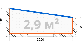 Лоджия 3,2 метра
